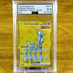 Pokemon Temporal Forces Iron Crown EX 216/162 AGS Mint+ 9.5 FA Holo Rare 2024 - Image 1