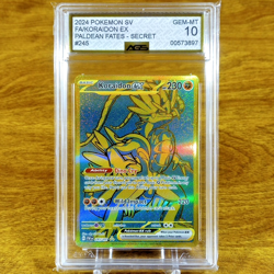 Pokemon SV Paldean Fates Koraidon EX 245/091 AGS Gem-MT 10 Secret Hype Rare 2024 - Image 1