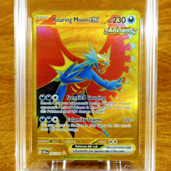 Pokemon Paradox Rift Roaring Moon EX 262/182 AGS Gem-MT 10 Holo Secret Rare 2023 - Image 2