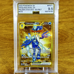 Pokemon Paldea Evolved Quaquaval EX 273/193 AGS Mint+ 9.5 Holo Secret Rare 2023 - Image 1
