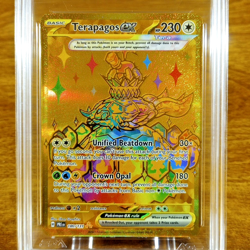 Pokemon Prismatic Evolutions Terapagos EX 180/131 AGS Gem-MT 10 Holo Rare 2025 - Image 2