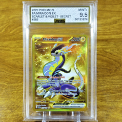 Pokemon Scarlet & Violet Base Miraidon EX 253/198 AGS Mint+ 9.5 Holo Rare 2023 - Image 1