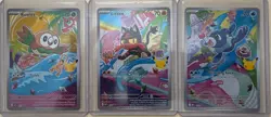 Pokemon TCG First Partner Illustration Collection Series 1 Alola GEN 7 Starters - Image 1