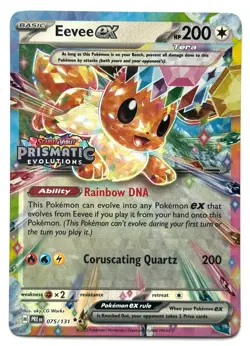 Eevee ex 075/131 - Pokemon TCG - Prismatic Evolution Suprise Box Stamped Promo - Image 1