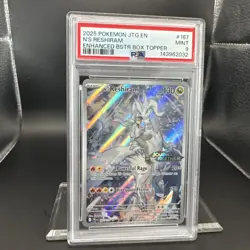 2025 Pokemon Journey Togather N’s Reshiram #167 Box Topper EN Graded PSA 9 - Image 4