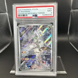 2025 Pokemon Journey Togather N’s Reshiram #167 Box Topper EN Graded PSA 9 - Image 5