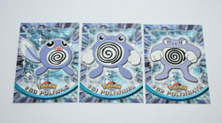 3X 1999 Topps Pokemon TV Animation - Poliwag #60 - Poliwhirl #61 - Poliwrath #62 - Image 1