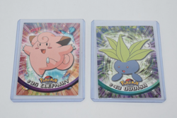 1999 Pokemon Topps Tv Animation - Clefairy #35 - Oddish #43 - Black Label - Image 1
