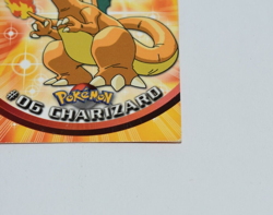 1999 Topps Pokemon - Tv Animation - Charizard #06 - Black Label - Non Holo - Image 5