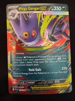 Mega Gengar ex 056/094 Phantasmal Flames Pokemon English Near Mint - Image 1