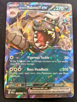 Arven's Mabosstiff ex 139/182 Sv10: Destined Rivals Double Rare Pokemon TCG NM - Image 1