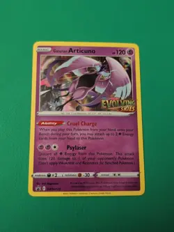 Pokemon TCG Galarian Articuno SWSH 123 Evolving Skies Stamped Promo - Image 1