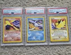 PSA 10 Moltres 21 Articuno 22 Zapdos 23 Sequential WOTC Black Star Pokemon Promo - Image 1