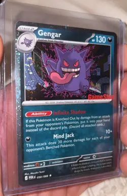 Pokemon TCG Gengar GameStop Stamped Promo SWIRL #050 - Image 1
