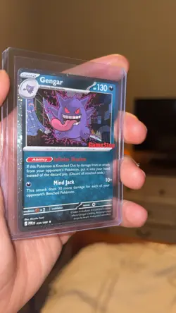 Pokemon TCG Gengar GameStop Stamped Promo SWIRL #050 - Image 3