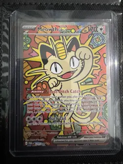 Pokemon Meowth ex Perfect Order Special Illustration Rare Holofoil 121/088 - Image 1