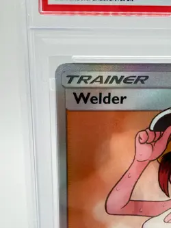 2019 Pokemon S&M Unbroken Bonds Trainer Welder #214 | FULL ART | PSA 9 MINT - Image 2