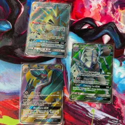 Pokemon TCG Golisopod Noivern Tyranitar GX Ultra Rare Lot MINT - Image 5
