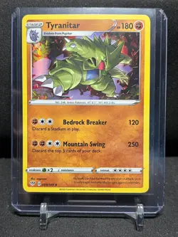 Tyranitar 088/163 Holo Rare Pokemon 2021 Darkness Ablaze NM - Image 1