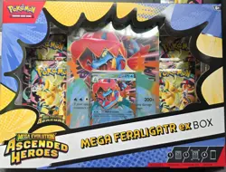 NEW Pokemon Ascended Heroes Mega Feraligatr EX Box SEALED! - Image 1