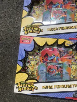 Pokemon TCG: Mega Evolution Ascended Hero’s - Mega Feraligatr Ex Box - X2 - NEW! - Image 2
