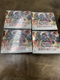 Lot Of 4 Boxes Yugioh Burst Protocol Booster Box 1st Edition Factory Sealed - Image 1