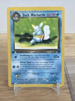 Pokemon Card - Dark Wartortle Team Rocket 46/82 Uncommon 1st Edition - Image 2