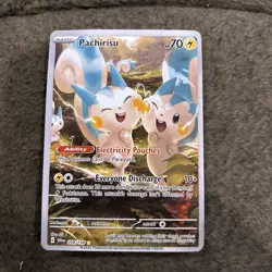 Pachirisu 208/198 Illustration Rare NM – Scarlet & Violet Pokemon Card Full Art - Image 1