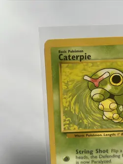 Pokemon TCG Caterpie Card 45/102 Base Set Unlimited Common Regular NM 1999 - Image 3