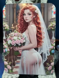 1/1 Only 1 Made Merida Brave Wedding Dress Roses Southern Customs Waifu Card - Image 1