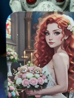 1/1 Only 1 Made Merida Brave Wedding Dress Roses Southern Customs Waifu Card - Image 2