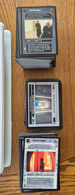 Star Wars CCG Cloud City Complete Set + Extras 1130 Cards Decipher Games - Image 2