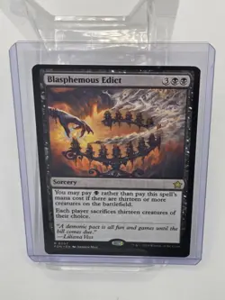 Blasphemous Edict - PACK FRESH MINT - Foundations - Regular - MtG WotC Magic - Image 1