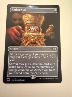 Magic: The Gathering Aether Vial Rare Artifact Double Masters 2022 Borderless - Image 1