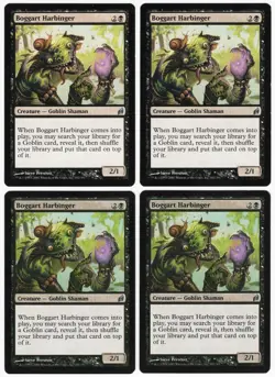 Boggart Harbinger x4 4x 2007 Lorwyn PLAYSET Black Uncommon Creature MTG NM AZ1 - Image 1