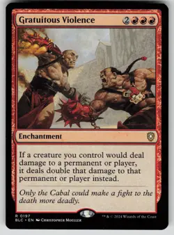 Gratuitous Violence Normal R Commander: Bloomburrow 197 NM - Image 1