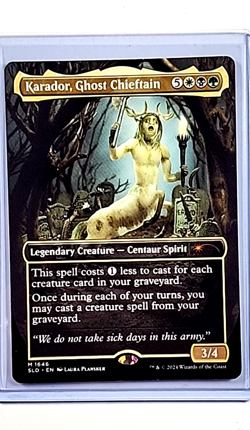 2024 MTG Magic the Gathering SLD Secret Lair Drop #1645 Karador Ghost Chieftain - Image 1