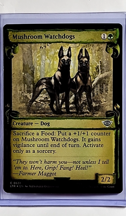 MTG Magic the Gathering LOTR Lord of the Rings Scroll Foil Mushroom Watchdogs LP - Image 1