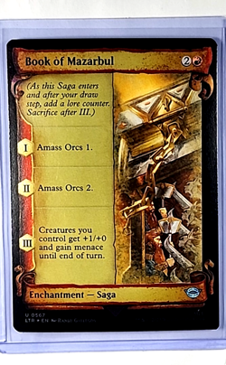 2023 MTG Magic The Gathering LOTR Lord of the Rings Foil 567 Book of Mazarbul LP - Image 1
