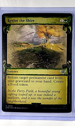 2023 MTG Magic The Gathering LOTR Lord of the Rings Foil 636 Revive the Shire LP - Image 1