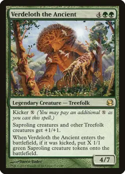MTG Verdeloth the Ancient - 172 / English / Moderately Played - Image 1