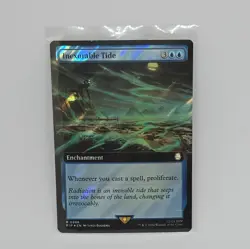 Inexorable Tide SURGE FOIL EXTENDED RARE Fallout PIP MTG Magic Gathering NEW - Image 1