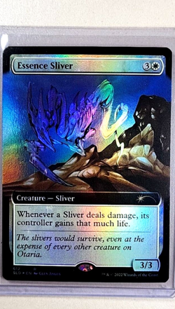 2022 MTG Magic the Gathering Secret Lair Extended Art Foil #612 Essence Sliver - Image 1