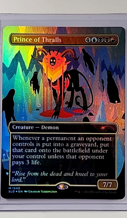 2023 MTG Magic the Gathering Secret Lair Borderless Foil #1549 Prince of Thralls - Image 1