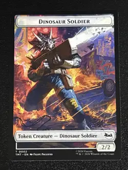 MTG Teenage Mutant Ninja Turtles Dinosaur Soldier/Copy Double-Sided Token 02/01 - Image 1