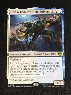 MTG Teenage Mutant Ninja Turtles Don & Leo, Problem Solvers 0143 NM Rare - Image 1