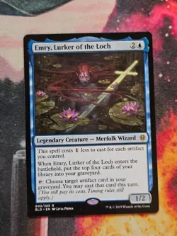 Emry, Lurker of the Loch Throne of Eldraine Rare Magic MTG WOTC M9274 - Image 1