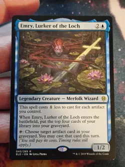 Emry, Lurker of the Loch Throne of Eldraine Rare Magic MTG WOTC M9274 - Image 3