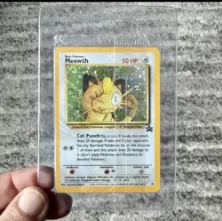 Pokemon TCG Meowth Black Star Promos Holo Card Game Boy Factory SEALED 1999 - Image 1