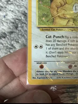 Pokemon TCG Meowth Black Star Promos Holo Card Game Boy Factory SEALED 1999 - Image 5